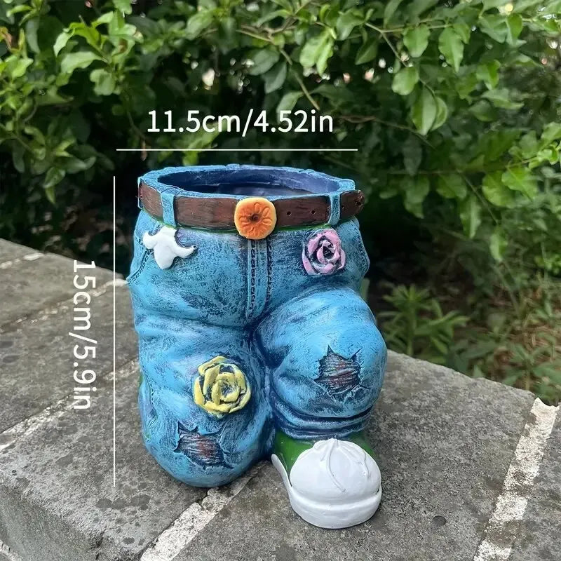 Retro Denim - Garden Planter